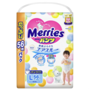 Merries 妙而舒 婴儿拉拉裤 L56片