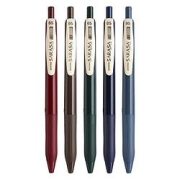 ZEBRA斑马牌JJ15按动中性笔0.5mm5色套装