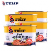丹麦皇家认证 Tulip郁金香 午餐肉 198g*4罐