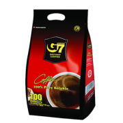 PLUS会员！G7 COFFEE G7纯黑速溶咖啡 2g*100条