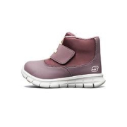 SKECHERS斯凯奇Skechers斯凯奇秋冬男女童卡通图案搭带魔术贴休闲靴子短靴664106N99粉色26