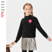ELLE kids 2021冬款 女童高领毛衣保暖羊毛衫