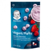 Gerber 嘉宝 酸奶溶豆 美版 3段 混合莓果味 28g