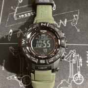 Casio 卡西欧 Pro Trek系列 PRW-3510Y-8CR 三重感应器 太阳能多功能手表