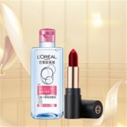 L'OREAL PARIS 巴黎欧莱雅 滋润口红女丝绒哑光315 赠洁颜水95m+l迷你口红1.5g