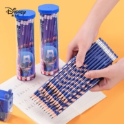 迪士尼(Disney)洞洞笔铅笔30支 三角杆HB铅笔易抓握 儿童矫姿笔 小学生初学练字笔 美国队长系列 E0060A