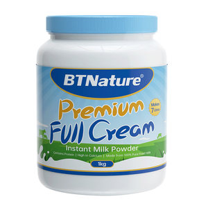 澳洲 BTNature 全脂/脱脂 高钙牛奶粉 口感清甜 1kg