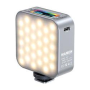 MAMEN 慢门 双面摄影灯  D01+1.6米灯架+金属云台  全彩rgb+冷暖  柔光LED-D01