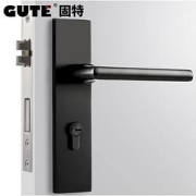 GUTE固特8205-009卧室房门锁黑色