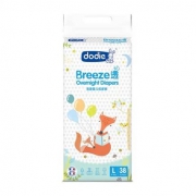 plus会员：杜迪dodie Breeze透夜用纸尿裤L38片 *5件
