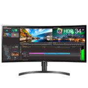 PLUS会员！LG 乐金 34WL85C-B 34英寸 IPS 曲面 显示器 （3440×1440、60Hz、99%sRGB、HDR10）