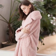 realjardin御庭女士珊瑚加绒睡衣YP18125-1