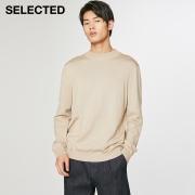 聚划算百亿补贴：SELECTED 思莱德 420424019 男士圆领针织衫
