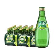 11日0点、88VIP：perrier 巴黎水 无糖气泡水 青柠味 330ml*24瓶
