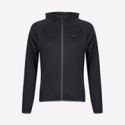 Mizuno美津浓女士舒适上衣百搭休闲连帽针织开衫卫衣外套运动服09/黑色L