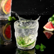 YANXUAN 网易严选 日式锤纹玻璃杯  300ml*2