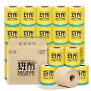 BABO 斑布 竹纤维本色卷纸 3层125g27卷*4件
