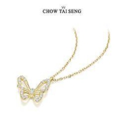 CHOW TAI SENG 周大生 S1PC0012-658698 蝴蝶项链 S925纯银