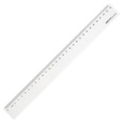 PLUS会员：deli得力6230办公通用直尺30cm