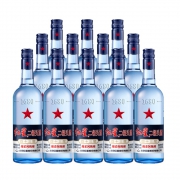 88VIP：红星 二锅头 绵柔8 陈酿 43%vol 清香型白酒 500ml*12瓶 整箱装