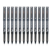 PILOT 百乐 BX-V5 拔帽中性笔 黑色 0.5mm 12支装