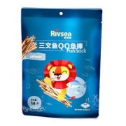 禾泱泱 宝宝夹心饼干脆片（三文鱼QQ鱼棒）50g