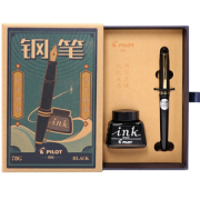 PLUS会员！PILOT 百乐 钢笔 FP-78G+ 黑色 EF尖 复古礼盒
