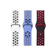 炫匠AppleWatch3双色硅胶表带