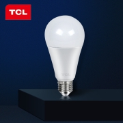 4.9分，无可视频闪，节能防油污：TCL 纯白光LED灯泡 5W