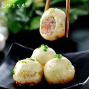 阿三生煎小锅虾肉生煎516g（12只）