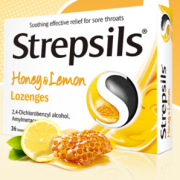 专注咽喉的英国品牌！Strepsils 使立消 蜂蜜柠檬润喉糖 36粒