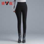 雅鹿 女士 高腰羽绒裤 高弹修身显瘦