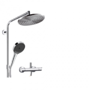 20点开始：Hansgrohe 汉斯格雅 飞雨系列 26167007s 一体式恒温淋浴套装