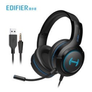 17日0点：EDIFIER 漫步者 G30 耳罩式头戴式有线降噪耳机 黑蓝色