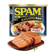 SPAM世棒午餐肉罐头黑胡椒味340g