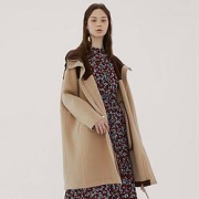 BASICHOUSE百家好女士毛呢中长款大衣HTCA720DCA