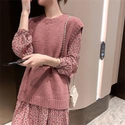 TONLION 唐狮 女士针织马甲 62632FC0041003444