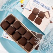 冰淇淋雪糕巧克力脆皮牛奶夹心 爱诗冰客冰激凌迷你小方块12盒 12盒*10粒