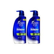 Head & Shoulders 海飞丝 男士去屑洗发水套装450ml*2送80ml*2劲感去油 持久去屑清洁止痒 清香型