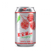宏宝莱 碳酸饮料荔枝味汽水 330ml*24罐
