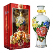 西凤酒 国花瓷 10年 45度 凤香型白酒 500ml *3件