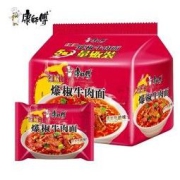 有券的上：康师傅 红油爆椒牛肉面 98g*5袋