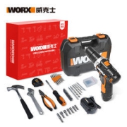 PLUS会员：WORX 威克士 WX129.5 家用手电钻工具套装 59件套
