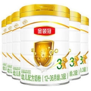 金领冠 伊利奶粉 金领冠系列 幼儿配方奶粉（1-3岁幼儿适用）3段960克*6听（整箱装）