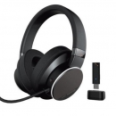 Creative SXFI Theater 2.4 GHz 低延迟无线 USB 耳机,带SX-Fi,50 毫米驱动单元,电池续航长达 30 小时,3.5 毫米模拟模式,可拆卸麦克风,适用于电影