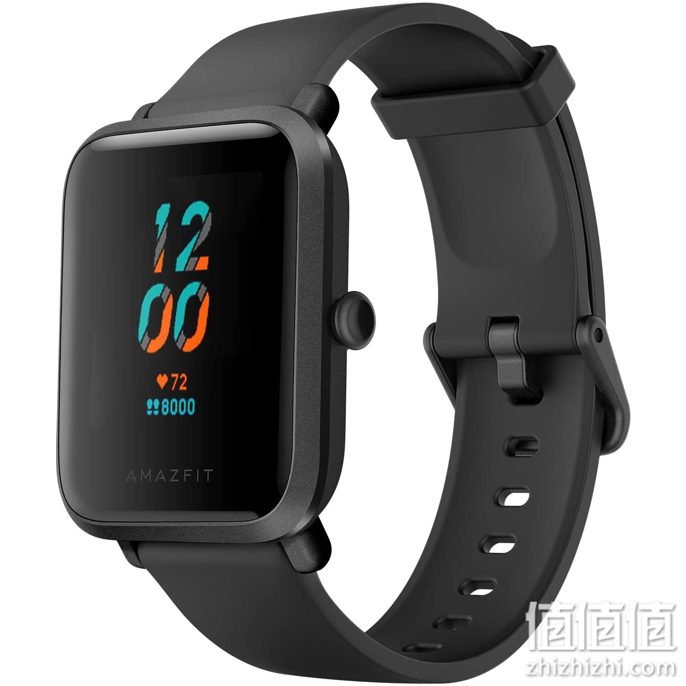 Amazfit Bip S 健身智能手表，40 天电池续航时间，10 种运动模式，心率，1.28 英寸（约 3.2 厘米）长亮显示，防水，内置 GPSW1821US1N 碳黑色