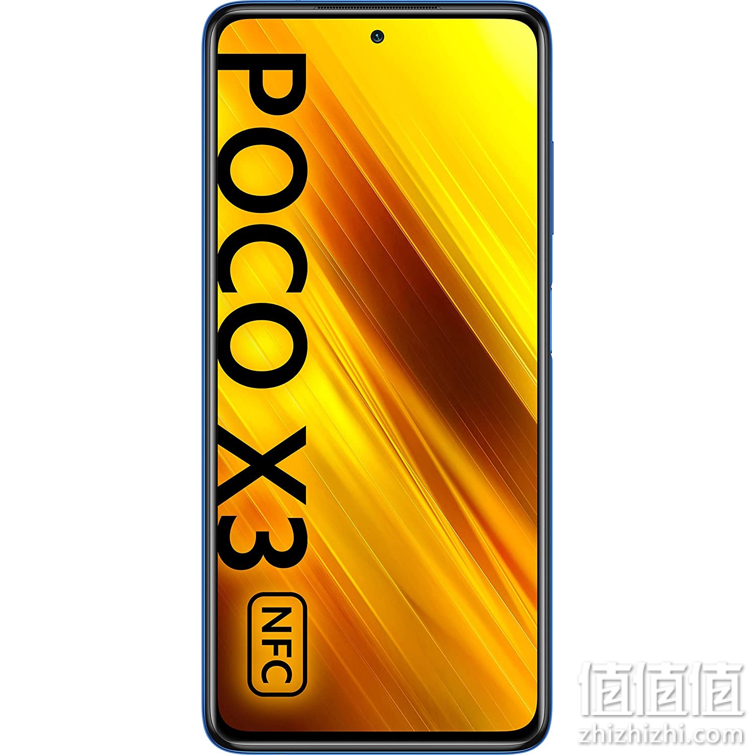 MI 小米 Poco X3 NFC 64GB 智能手机，6GB RAM，5160mAh，6.67英寸DotDisplay，高通Snapdragon GSM LTE工厂解锁-国际版（钴蓝色）