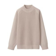 MUJI無印良品BAH30A1A女式半高领针织衫