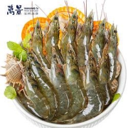 万景国产活冻白虾净重1kg