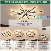 31日20点：NVC Lighting 雷士照明 雪几 北欧创意线条LED吸顶灯具套餐 三室户B 5灯